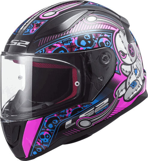 LS2 MC-Hjelm FF353 Rapid Mini Vodoo Rosa