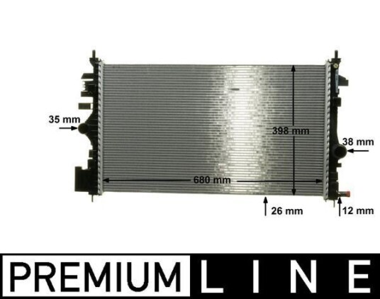 Radiator MAHLE ORIGINAL CR 1102 000P Radiator MAHLE ORIGINAL CR 1102 000P
