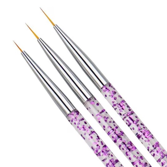 3st nagelpenslar för nail art