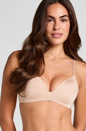 Hunkemöller Vattert bh uten bøyle Mona Beige