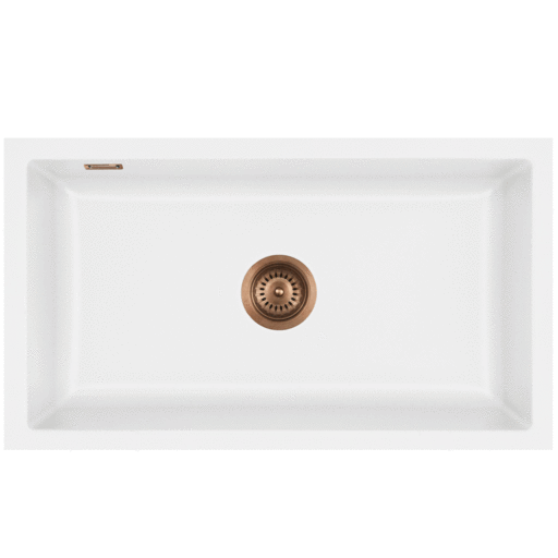 Lavabo Mera 80U kjøkkenvask 77,6x44,1 cm, matt hvit