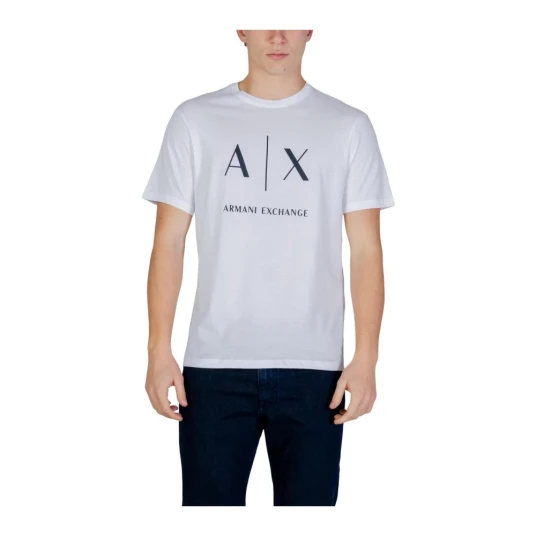 Armani Exchange Herre Topper Hvit 2XL, Armani Exchange Herre Topper Hvit 2XL,