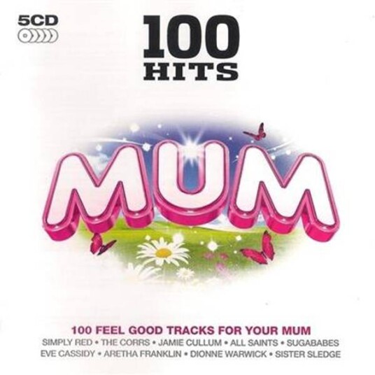 100 Hits Mum 5CD Morsdags Plate Diverse Artister