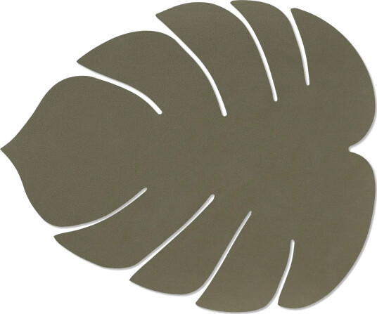 LIND DNA Monstera Leaf Nupo bordbrikke L Army green