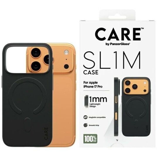 CARE by PanzerGlass SL1M MagSafe Mobildeksel for iPhone 17 Pro - Svart