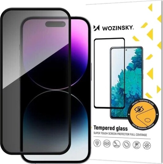 Wozinsky Privacy Glass Tempered Glass Privacy Screen with Anti-Spy Filter for iPhone 16 Pro Max Wozinsky Privacy Glass Tempered Glass Privacy Screen with Anti-Spy Filter for iPhone 16 Pro Max