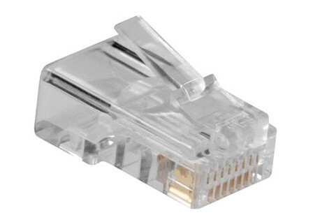 Act Rj45 8P/8C Modulaire Connector For Round Cable With Solid Conductors. Connector: Rj-45 8P/8C Rj45 Cat3 Solid Round Cable Td108m