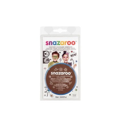 Snazaroo Sminkefarge 18ml Brun