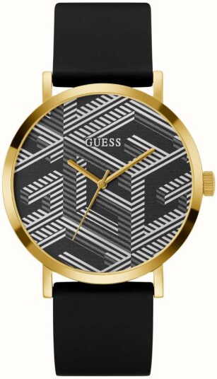 Guess Herreklokke GW0625G2 Imprint Flerfarget/Gummi Ø44 mm