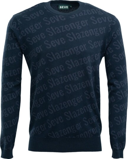 Seve Collab Sweater Blå Golfgenser herre Navy X Large