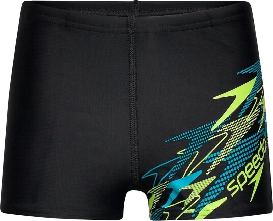 Speedo Medley Logo Aquashort badebukse til barn, ANTHRACITE/CITRUS GREEN, størrelse 164 Speedo Medley Logo Aquashort badebukse til barn, ANTHRACITE/CITRUS GREEN, størrelse 164