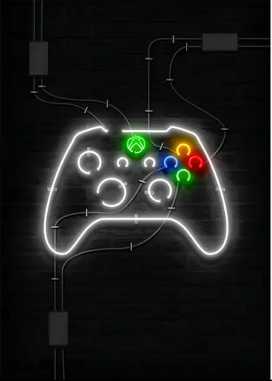 Plakat – Spillplakater / LED kontroller joystick Plakat – Spillplakater / LED kontroller joystick