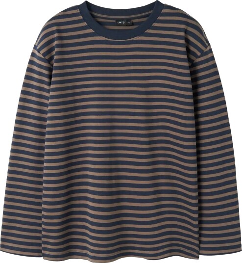 LMTD Nlfrain Ls Rlx Top   Navy   134 140