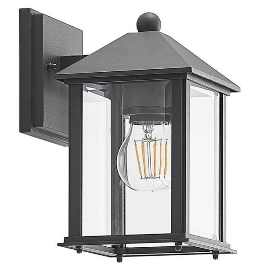 Lindby Giavanna utendørs vegglampe, 23,3 cm, lykt Lindby Giavanna utendørs vegglampe, 23,3 cm, lykt