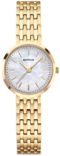 Bering Dameklokke 19126 734 Classic Hvit/Gulltonet stål Ø26 mm