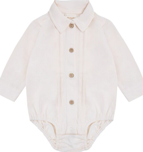 Blå Body I/e Eggnog Blå 1 år (80) Langermet Body Beige