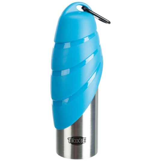 Trixie Rustfri Stålflaske med Vannskål - 750 ml
