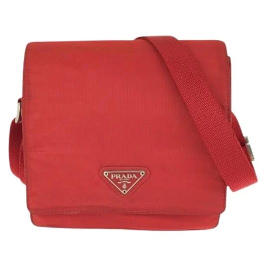 Prada Vintage Dame Pre-owned Rød Prada Vintage Dame Pre-owned Rød