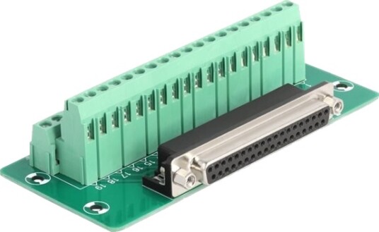 Delock - Seriell Adapter - Db-37 (Hunn) Til 38 Pin Terminal Block