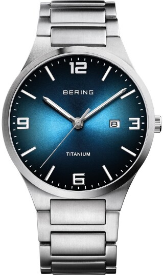 Bering Herreklokke 15240 777 Titanium Blå/Titan Ø40 mm
