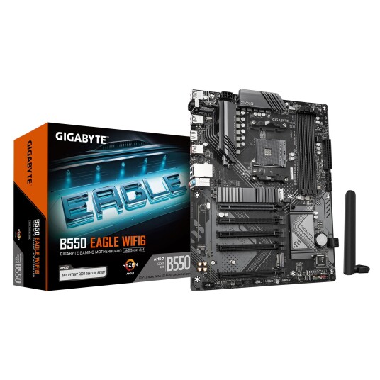 Gigabyte B550 Eagle ATX Hovedkort med Wi-Fi 6 og AMD AM4 Socket