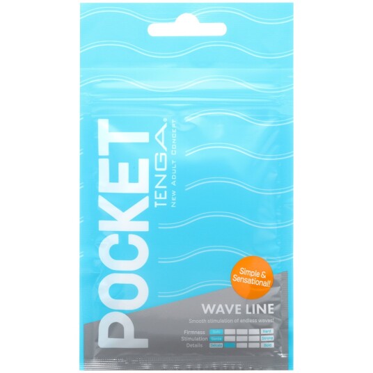 Tenga Pocket Wave Line Masturbator      - Hvit