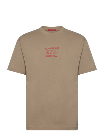 Scotch & Soda Relaxed-Fit Artwork T-Shirt - Beige - S