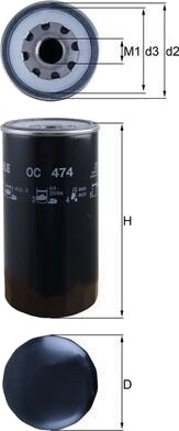 Oljefilter KNECHT OC 474 Oljefilter KNECHT OC 474