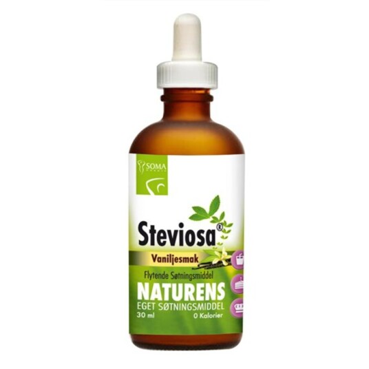 Soma steviosa flytende vanilje 30 ml Soma steviosa flytende vanilje 30 ml