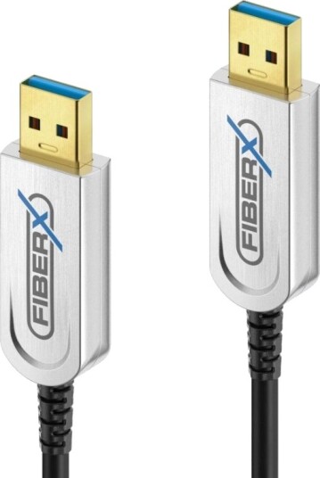Fiberx Fx-I640-015 15 M Usb A Usb A Usb 3.2 Gen 1 3.1 Gen 1 10 Gbit/S Sort Sølv