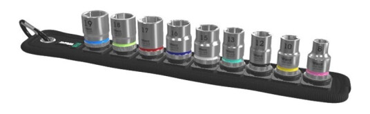 Wera Belt B 4 Zyklop Pipenøkkelsett 9 Deler med Tekstilboks