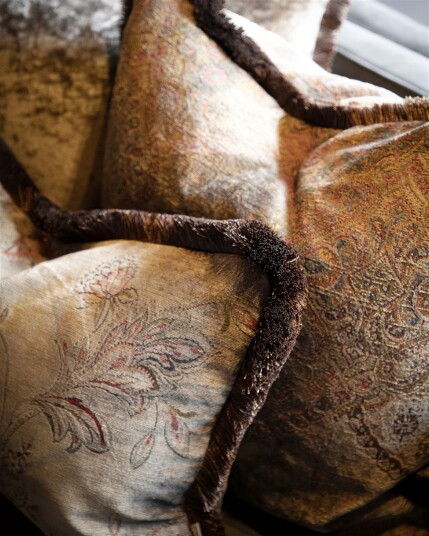 Miralago Paisley putetrekk frynser beige Miralago Paisley putetrekk frynser beige