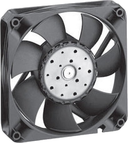 Ebm-Papst 4414Fnh Vifte 12cm 5400 Rpm 225 M³/T Sort