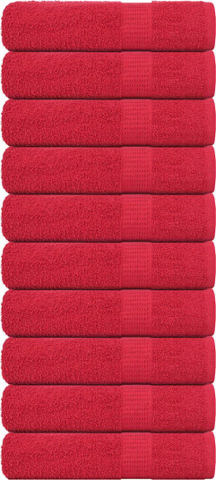 vidaXL Dusjhåndklær FROGN 10 stk rød 70x140 cm 360 gsm vidaXL Dusjhåndklær FROGN 10 stk rød 70x140 cm 360 gsm