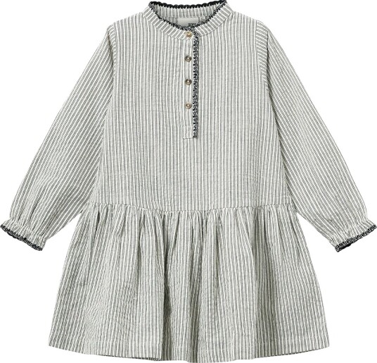 Sofie Schnoor Kjole Black Tynn Stripe Sofie Schnoor 5 år 110 Kjole Hvit Svart