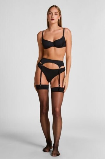 Hunkemöller Strømper 15 Denier Second Skin Svart