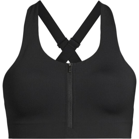 Casall Impact Zip Sports Bra Black C75 Casall Impact Zip Sports Bra Black C75