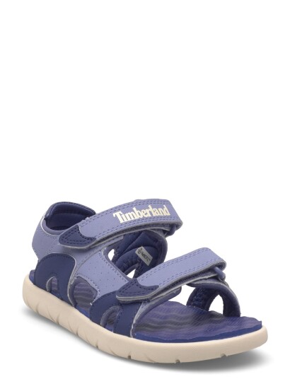 Timberland Perkins Row Backstrap Sandal Medium Blue   Cream   32