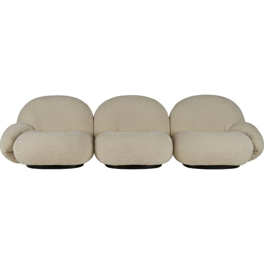 Gubi Pacha Sofa 3 seters PG4 Belsuede 007 / Black Base