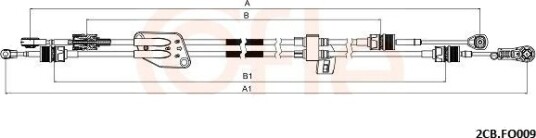 COFLE 92.2CB.FO009 Kabel, girmekanisme