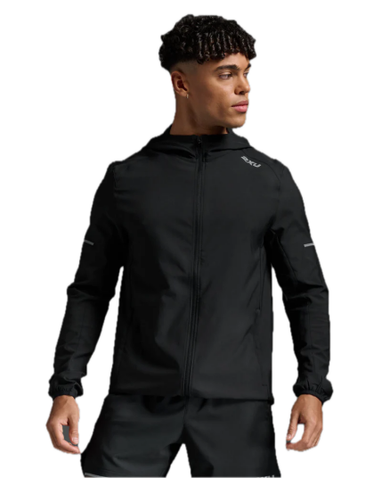 2xu Men"s Aero Jacket Black/silver Reflective L