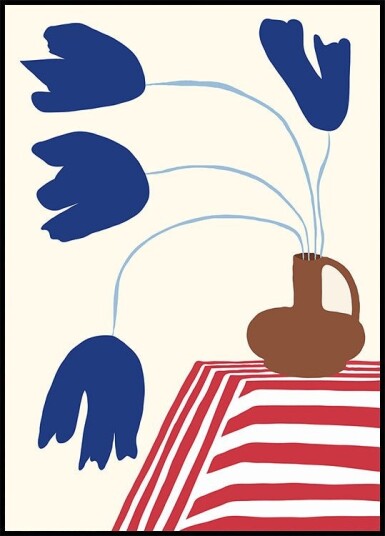 Still Life Flower Pottery Plakat Plakat / 21x30cm