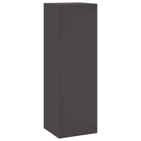  Utendørs Plante Stativ Pelare 2 stk Svart 24x24x75 cm Stål