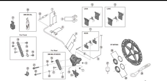 Shimano Screw Length Selector For Br-R9270