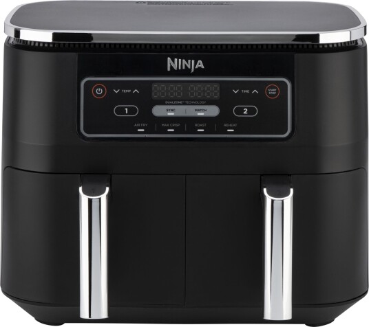 Ninja Dual Zone 7,6L Airfryer Sort med SYNC & MATCH-funksjoner Ninja Dual Zone 7,6L Airfryer Sort med SYNC & MATCH-funksjoner