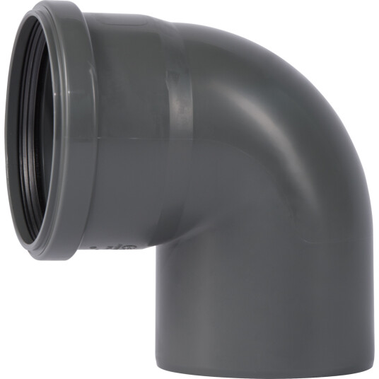 HT SAFE BEND PP GRÅ 110MM - 87,5°