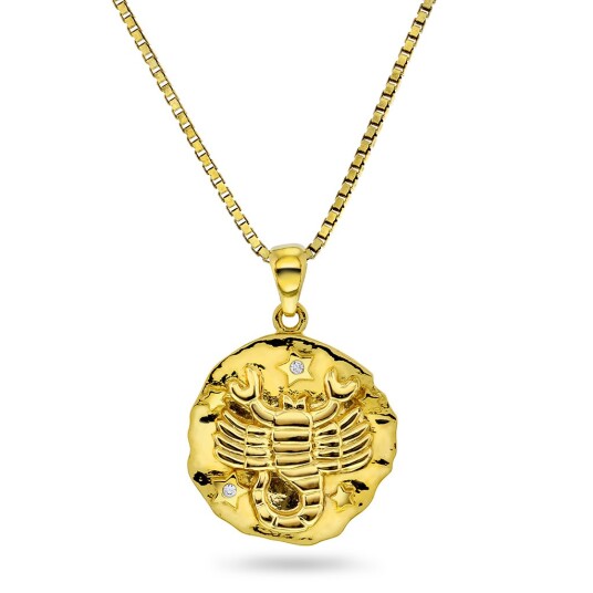 Pan Jewelry, Smykke i 925 forgylt sølv med zirkonia og Skorpionen