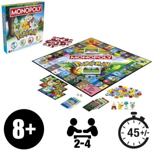 Monopoly Pokemon Barnespill SE/FI fra Hasbro Gaming Monopoly Pokemon Barnespill SE/FI fra Hasbro Gaming