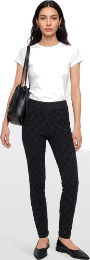 HUGO Terrymonogram_Pants Black XS