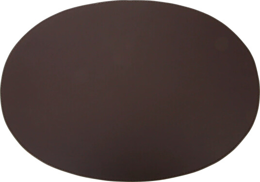 Ørskov Ørskov spisebrikke skinn oval 47x34 cm Chocolate